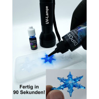 UV epoxy resin fast-curing epoxy (30-90 seconds with UV lamp