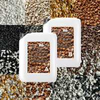 Stone carpet epoxy resin set for indoor and outdoor use (app