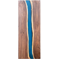 Epoxidharz Tischplatte River Table Blau  gallery