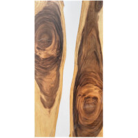 Epoxidharz Tischplatte River Table Wei&szlig; Walnuss...