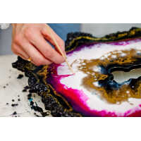 Epoxy Resin Laminate Casting Crystal Clear Gfk Table Floor  